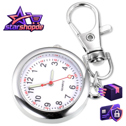Karabineruhr taschenuhr silber - karabineruhr,