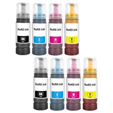 8x Epson Ecotank 104 102 Nachfüll Tinte Tintenflasche ET2700 3750 4750 ET-2726