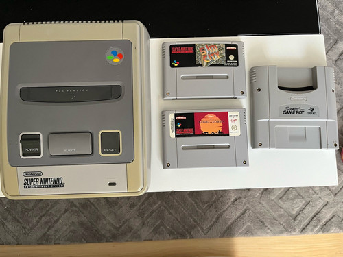 Nintendo snes konsole grau pal - snes,