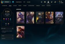 League of Legends account / LoL Account /  154 Skins  / Rare Skins / 70k+ BE