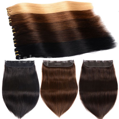 Eine tresse remy echthaar - tresse, clip