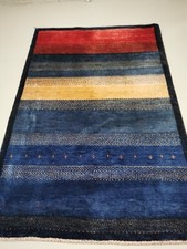 Teppich, Orientteppich, Perserteppich, modern, blau, bunt, handgeknüpft