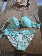 Damenbademode Bügel Bikini S.Oliver 40D Weiß_grün