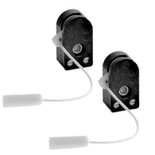 2er Set Seil-Zug-Schalter Einbau-Lampen-Schalter für Steh-Leuchte & Co 230V 2A