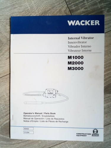 Wacker innenvibrator m1000 - wacker,
