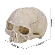 Aquarium Totenkopf Dekoration Harz Künstlich Terrarium Totenkopf Aquarium