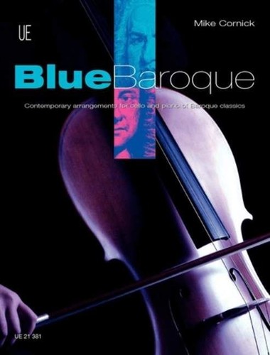 Blue baroque cello partitur - blue,