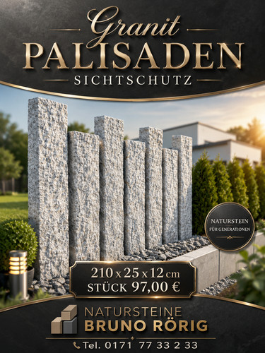 Palisaden randsteine granit - palisaden,
