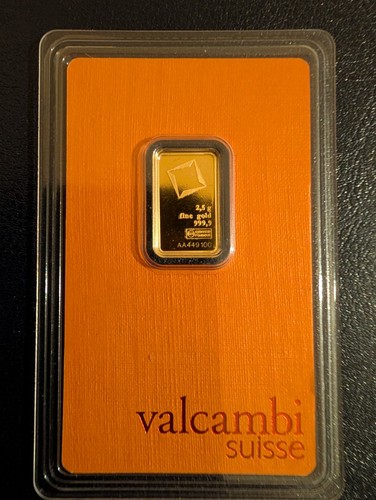 Gramm valcambi barren gold - 2.5,