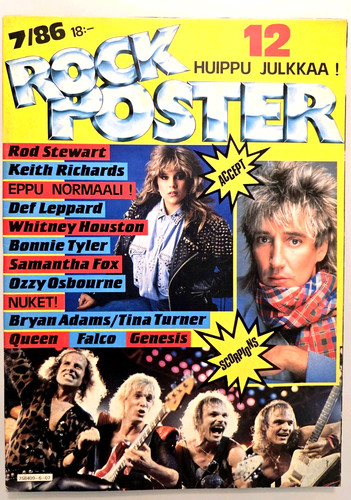 Rock poster 1986 queen - -, 7/1986