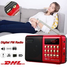 Tragbares FM Radio MP3 Lautsprecher Player Digital Radio mit Batterie USB Cable