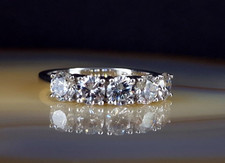 Ring Silber 925 Cubic Zirkonia Vorsteckring  20,0 mm - attraktiv & funkelnd