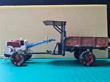 Einachsschlepper mit Anhänger - Pritsche kippbar - Bordwände klappbar - 1:18/20