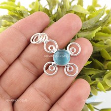 Sterlingsilber Blau der Katze