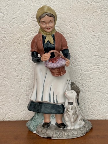 Porzellanfigur bäuerin mit - porzellanfigur,,