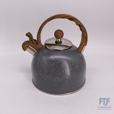 La Moustache - Wasserkessel Induktion【2,5 L | 10 Tassen】Pfeifkessel aus Edelstah