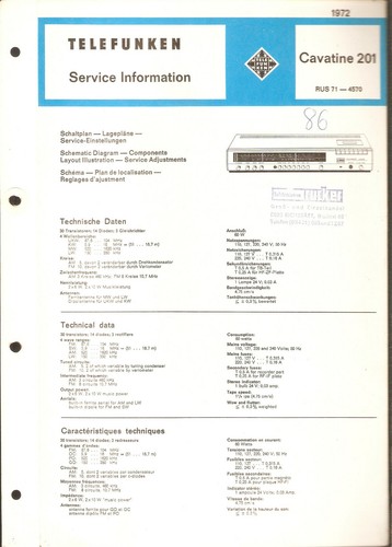 Telefunken kofferradio - telefunken,