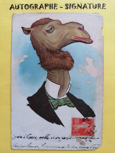 Postkarte geschrieben von