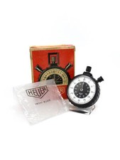 Heuer Rallye Militär Timer Stoppuhr mit Box