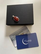 LA LUNA (Kerstin Michaelsen) Karneol-Ketten-Anhänger, Silber  (HSE24)´