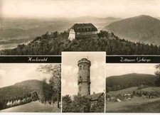 Zittauer Gebirge AK Panorama