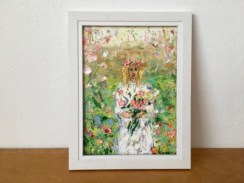 Mädchen mit blumen - mädchen,