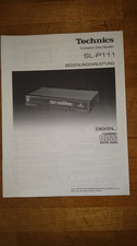 Technics SP-P111  Bedienungsanleitung Operating Instuctions Manual