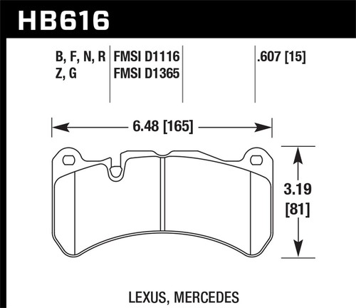 Hawk performance hb616n - performance, hp