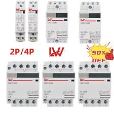 25/63A Schaltrelais Installationsschütz 230V/400V 2NO 1NO+1NC 4NO für Hutschiene