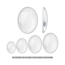 10 Cabochons Glas