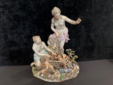 Antik Porzellan Meissen Figur Tritonenfang, 1. Wahl, wohl um 1880, guter Zustand