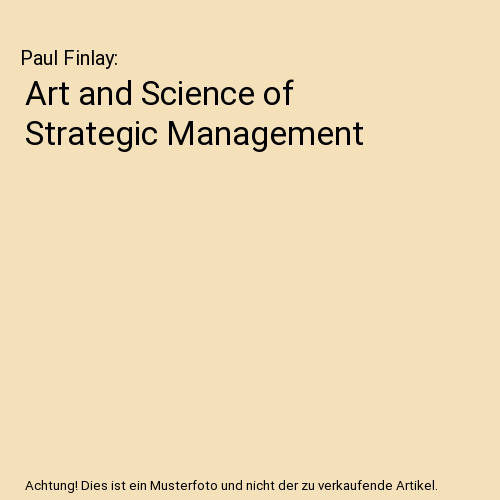 Art and science strategic - art,