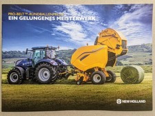 New Holland PRO-BELT Rundballenpressen Prospekt Traktor Bulldog Schlepper 