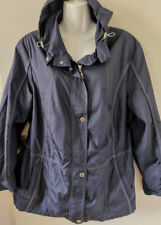 Dunkelblaue Übergangsjacke