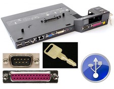 LENOVO IBM PORT REPLICATOR 2504 THINKPAD T400 T500 T60 42W8298 + SCHLÜSSEL DOC10