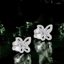 Ohrringe Damen Rundschliff