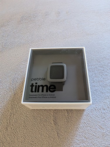 Pebble time smartwatch - smartwatch, schwarz