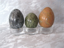 3 Eier Marmor Edelstein