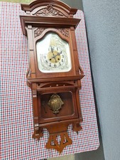 Originale Jugendstil Wanduhr mit viertel Stundenschlag, Freischwinger ,10,5 kg