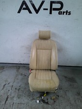 Orig Jaguar XJ40 Fahrersitz Fahrer Sitz links Leder beige