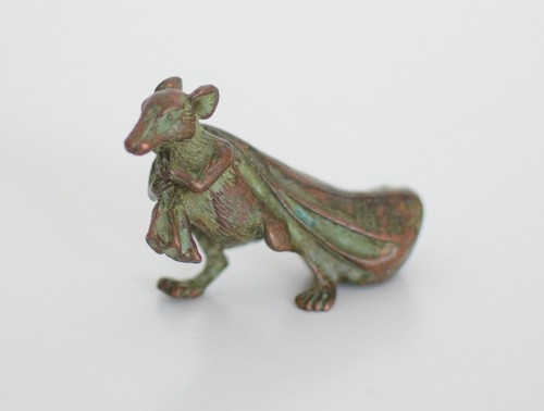 Chinesische bronze ratte mit - bronze-ratte,