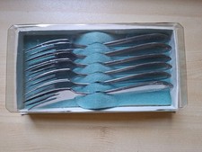 DDR Edelstahl Kuchengabeln, 6