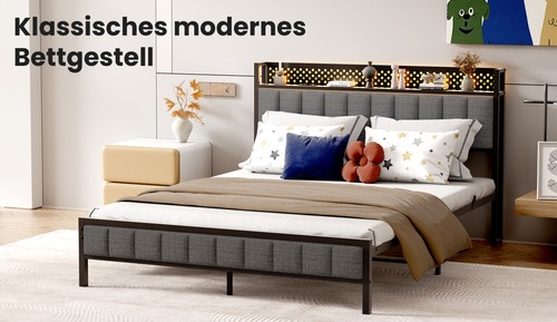 Bett mit lattenrost einzelbett - mit,