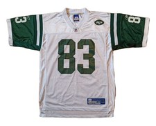 Santana Moss New York Jets Reebok Jersey NFL Trikot Vintage weiß grün M