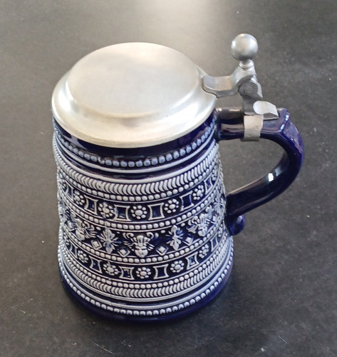 Blau weißer steinzeug - blau-weißer,