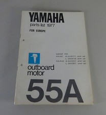Teilekatalog / Parts List Yamaha Außenborder 55A Modell '77 Stand 08/1977
