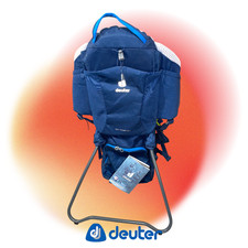 Deuter Kid Comfort Maron – blaue Kindertrage / Kraxe – NEU mit Etikett
