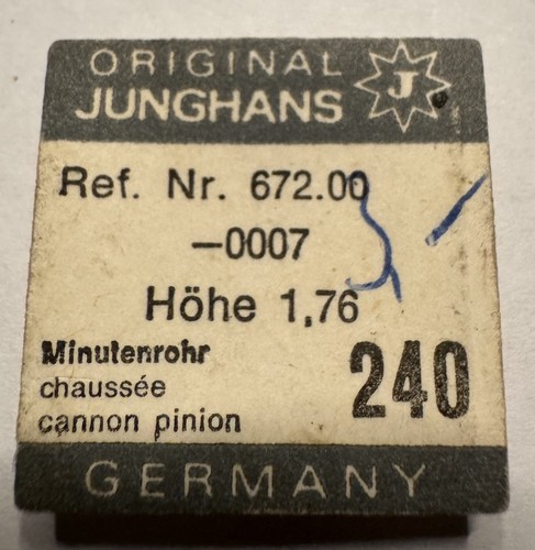 Original junghans minutenrohr - original,