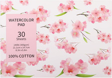 30 Blatt Aquarellpapier, A5