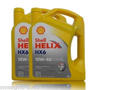 Shell Helix HX6 10W- 40,10W40  2x5 Liter Motorenöl, MB 229.3, VW 505 00